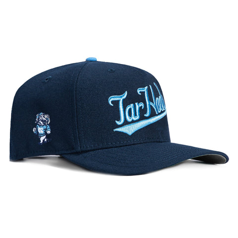 New Era 9Seventy UNC Tar Heels Logo Patch Script Stretch-Snapback Hat - Navy New Era