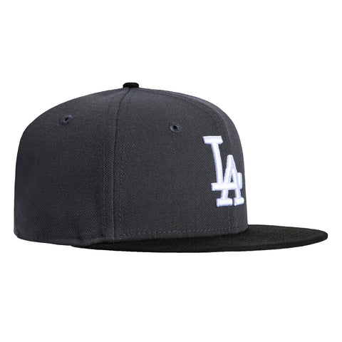 New Era 9Fifty Youth Los Angeles Dodgers Snapback Hat - Graphite, Black, White New Era