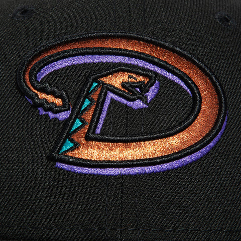 New Era 9Fifty Youth Arizona Diamondbacks Snapback D Hat - Black, Metallic Copper New Era