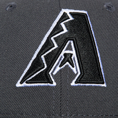 New Era 9Fifty Youth Arizona Diamondbacks Snapback A Hat - Graphite, Black, White New Era