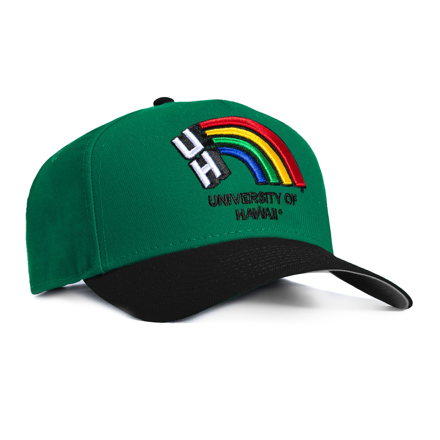 University of Hawaii Rainbow Warriors Vintage 90s Era Neon Pink Nylon Hat  Cap., image size:1500x1500