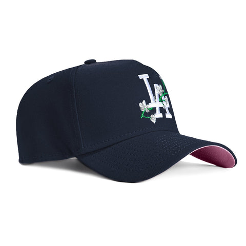AF940 PINK UV DODGERS FLOWER NVY SN New Era