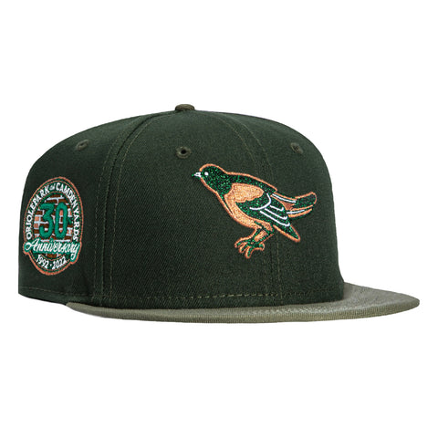 New Era 59Fifty Baltimore Orioles 30th Anniversary Stadium Patch Hat - Green, Olive New Era