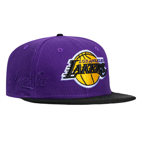 SIDE SCRIPT 2TONE LAKERS PUR/BLK New Era