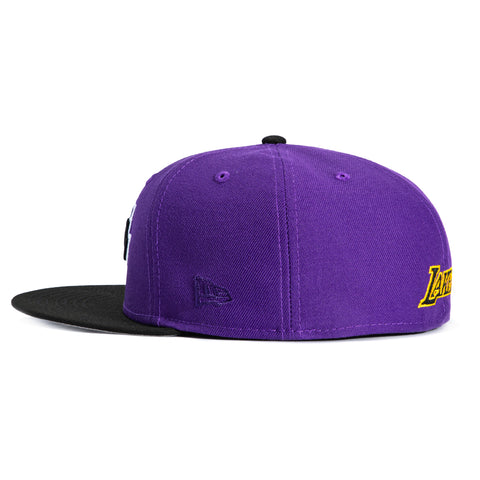 SIDE SCRIPT 2TONE LAKERS PUR/BLK New Era