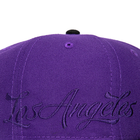 SIDE SCRIPT 2TONE LAKERS PUR/BLK New Era