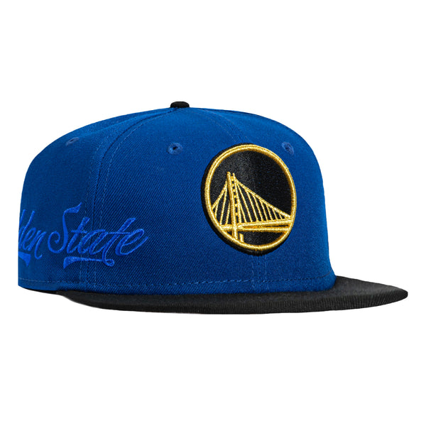 New Era 59Fifty Side Script Golden State Warriors Script Patch Hat