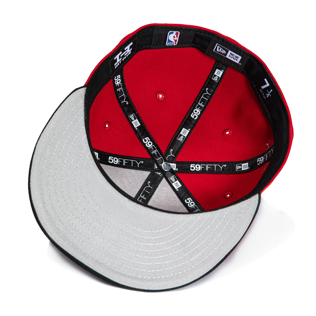 New Era 59Fifty Side Script Chicago Bulls Script Patch Hat - Red, Blac ...