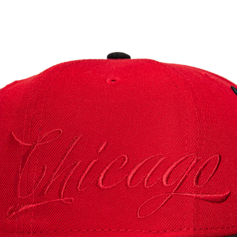 SIDE SCRIPT 2TONE BULLS RED/BLK New Era