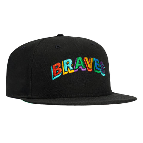 New Era 59Fifty Atlanta Braves Hat - Black New Era
