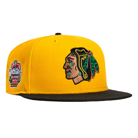 2TONE BLACKHAWKS WC25 GLD/BLK New Era