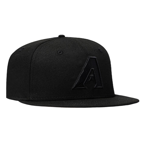 New Era 9Fifty MLB Basic Arizona Diamondbacks A Snapback Hat - Black, Black