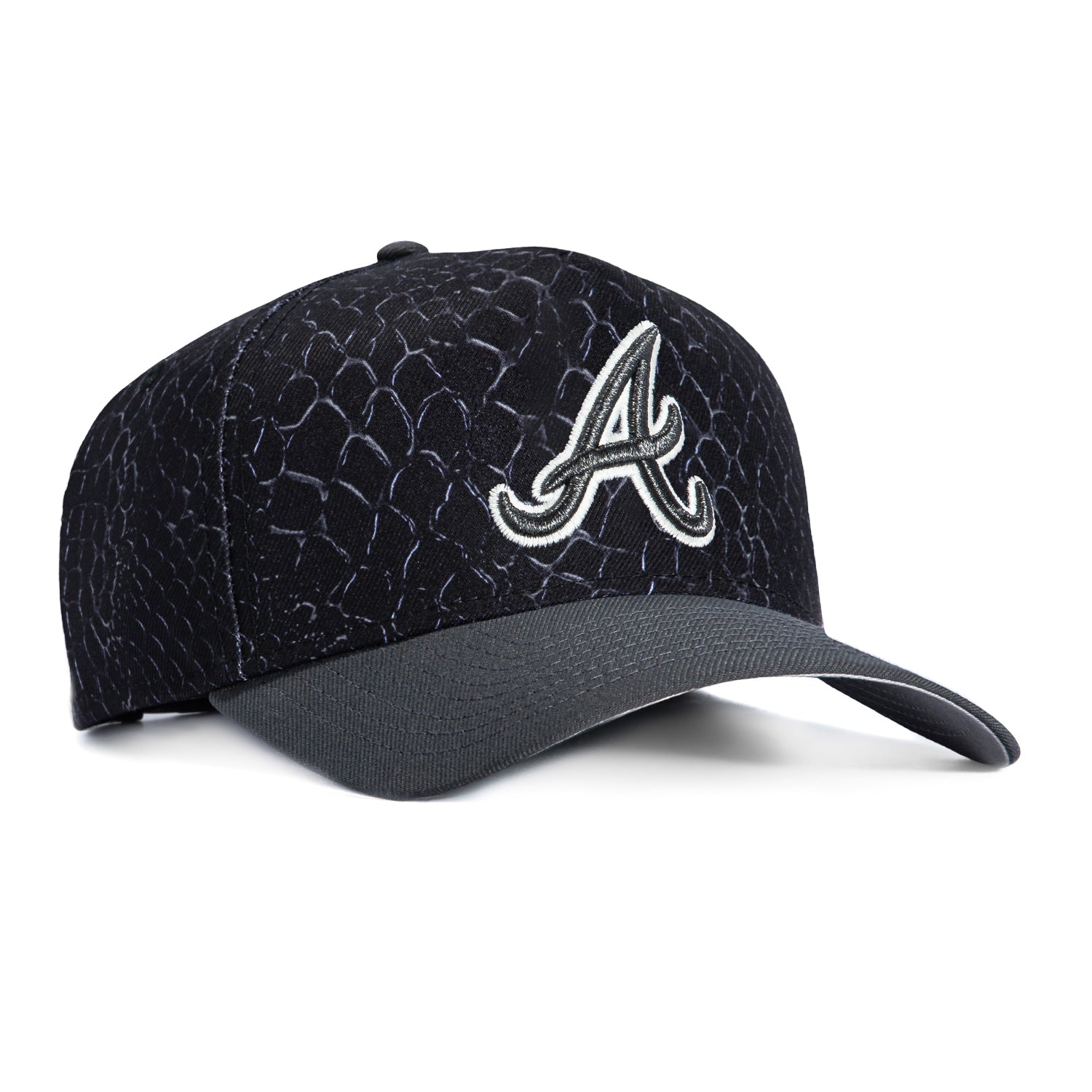 New Era 9Forty A-Frame Snake Skin Atlanta Braves Snapback Hat