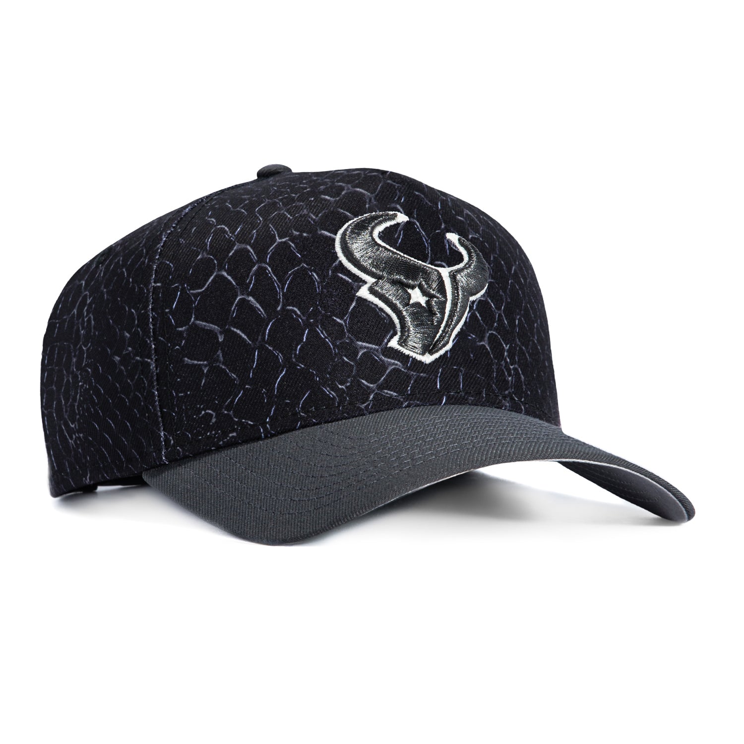 Houston Python Hat New Era 9Forty A-Frame Snake Skin Houston Texans Snapback Hat - Black ...