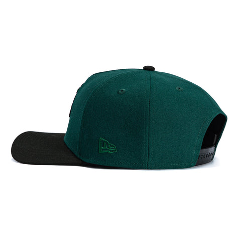 New Era 9Forty A-Frame Chicago Blackhawks Mexico Flag Patch Snapback Hat - Green, Black New Era