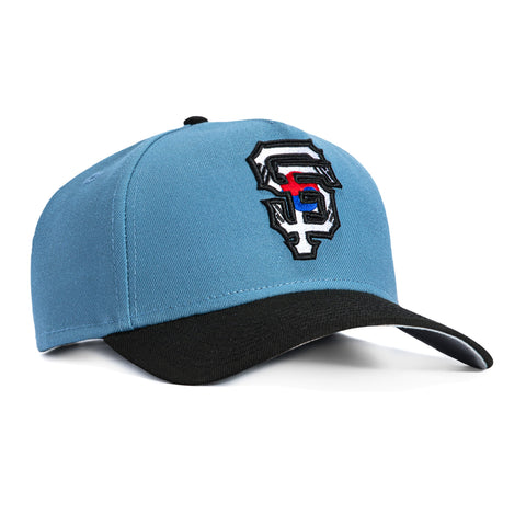 New Era 9Forty A-Frame San Francisco Giants Korean Flag Fill Snapback Hat - Indigo, Black New Era