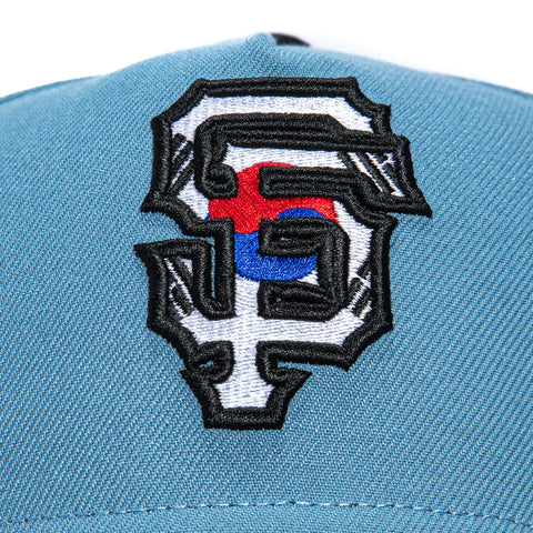 New Era 9Forty A-Frame San Francisco Giants Korean Flag Fill Snapback Hat - Indigo, Black New Era