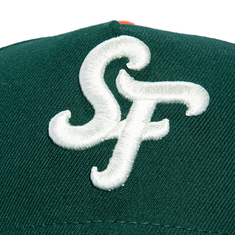 New Era 9Forty A-Frame San Francisco Giants 2025 City Connect Snapback Hat - Green, Ivory New Era