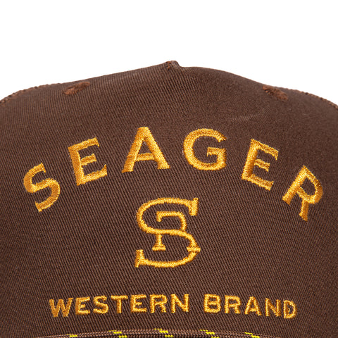 <div>SEAG BRANDED TRUCKER BRN SN</div> Seager