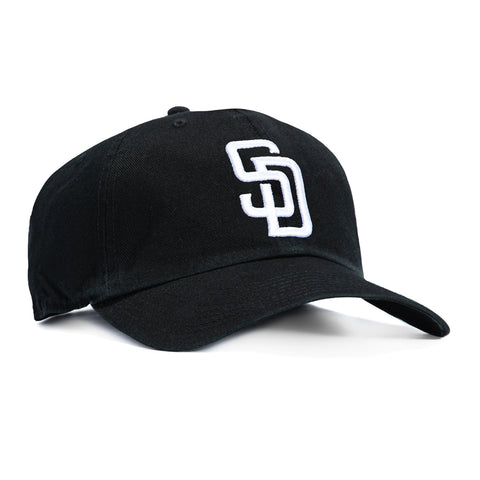 47 Brand Cleanup San Diego Padres Adjustable Hat - Black, White 47 Brand