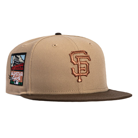 New Era 59Fifty San Francisco Giants 2007 All Star Game Patch Hat - Tan, Brown New Era