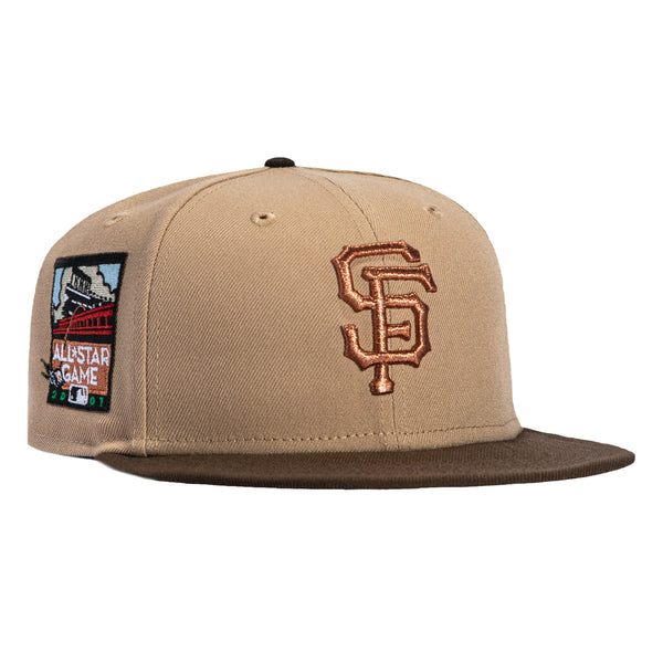 GIANTS 2007 CAMP ベージュキャップ New Era 59Fifty San Francisco Giants 2007 All Star Game Patch Hat