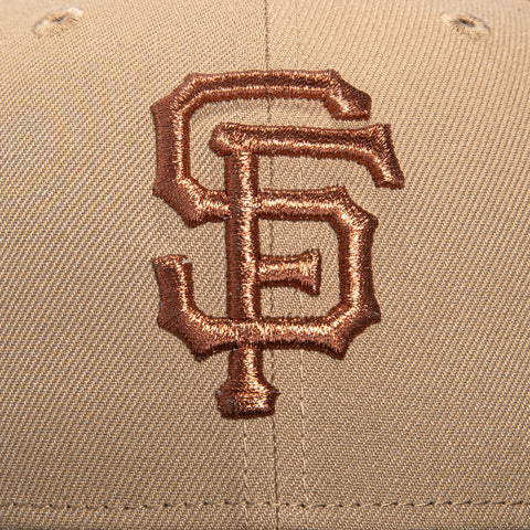 New Era 59Fifty San Francisco Giants 2007 All Star Game Patch Hat - Tan, Brown New Era