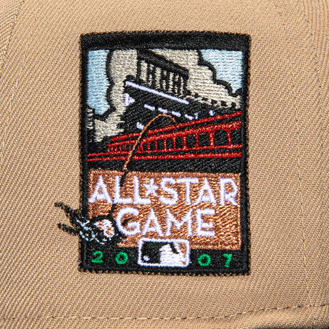 New Era 59Fifty San Francisco Giants 2007 All Star Game Patch Hat - Tan, Brown New Era