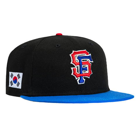 New Era 59Fifty San Francisco Giants Korean Flag Patch Hat - Black, Royal, Red New Era
