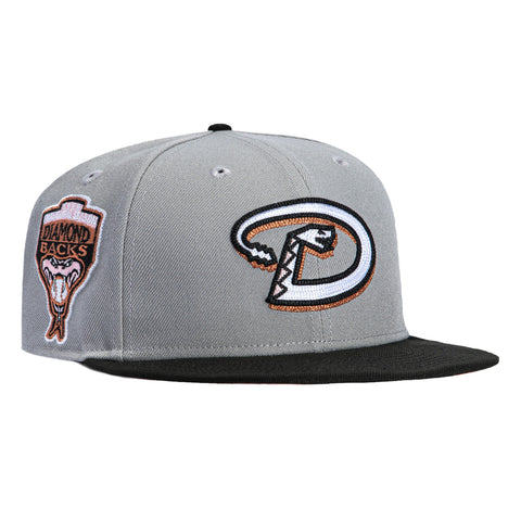 New Era 59Fifty Arizona Diamondbacks Inaugural Patch D Pink UV Hat - Grey, Black New Era