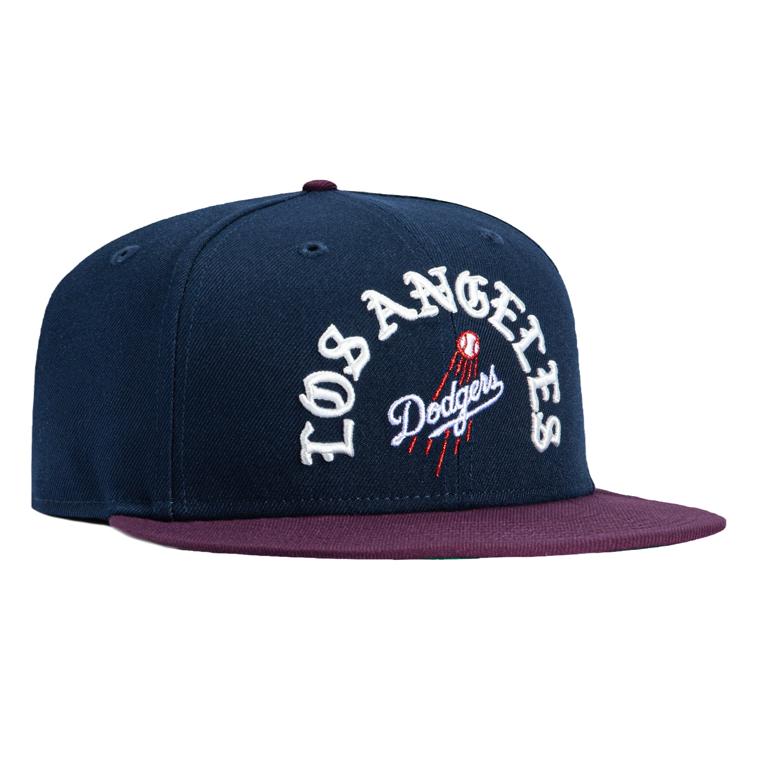 New Era 59Fifty Los Angeles Dodgers Old English Arch Hat - Navy