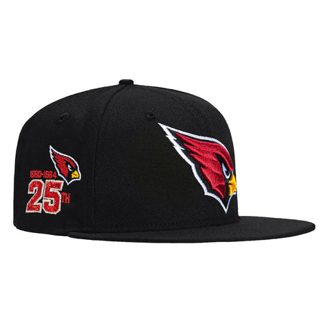 New Era 59Fifty Arizona Cardinals 25th Anniversary Patch Hat - Black New Era
