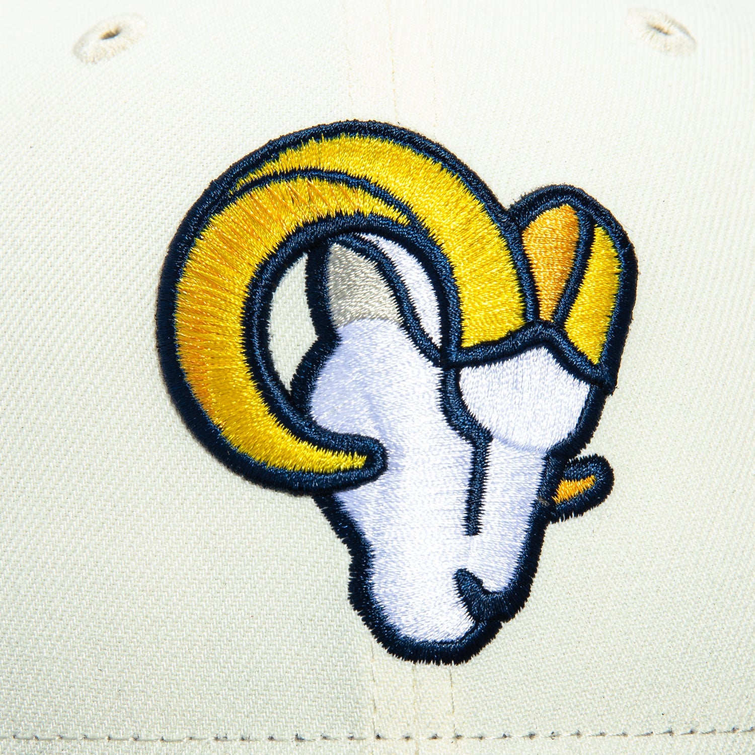 New Era 59Fifty Los Angeles Rams Hat - White, Navy – Hat Club