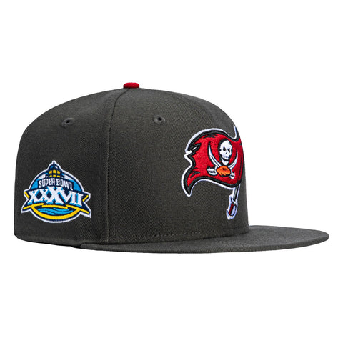 New Era 59Fifty Tampa Bay Buccaneers 2003 Super Bowl Patch Hat - Graphite New Era