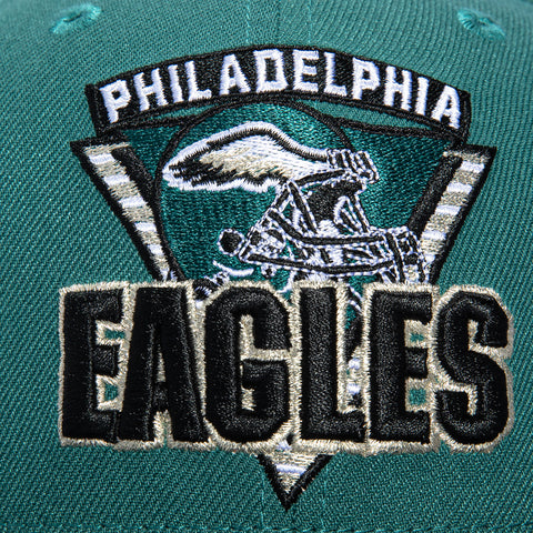 New Era 59Fifty Philadelphia Eagles Vintage Triangle Hat - Green, Black New Era