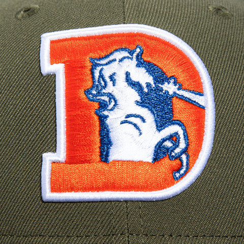 New Era 59Fifty Denver Broncos 1999 Super Bowl Patch Hat - Olive, Brown New Era