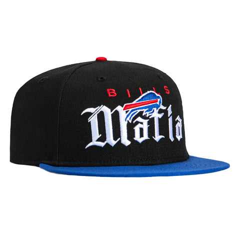New Era 59Fifty Buffalo Bills Old English Bills Mafia Hat - Black, Royal New Era