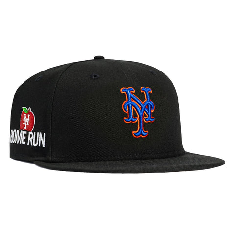 New Era 59Fifty New York Mets Home Run Patch Hat - Black, Royal, Orange New Era