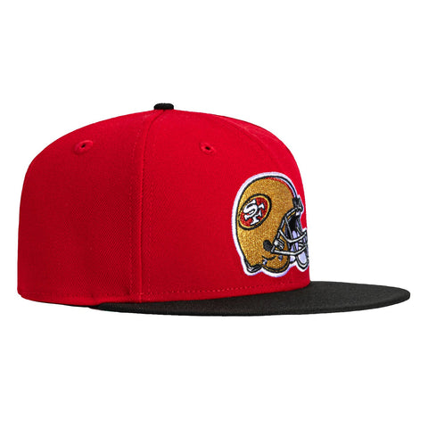 New Era 59Fifty San Francisco 49ers Helmet Hat - Red, Black New Era