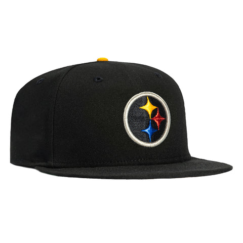 New Era 59Fifty Pittsburgh Steelers Blackout Hat - Black New Era