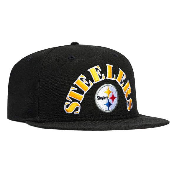 New Era 59Fifty Pittsburgh Steelers Old English Arch Hat - Black