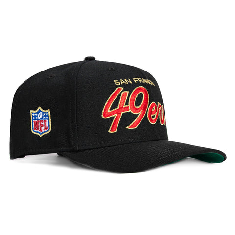 970 49ERS SCRIPT BLK New Era