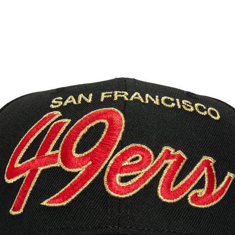 970 49ERS SCRIPT BLK New Era
