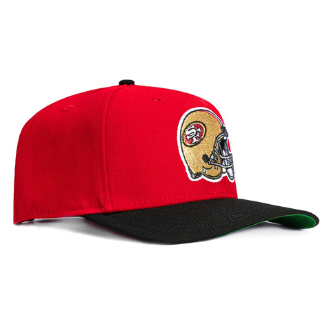 970 49ERS HELMET 2T RED/BLK New Era