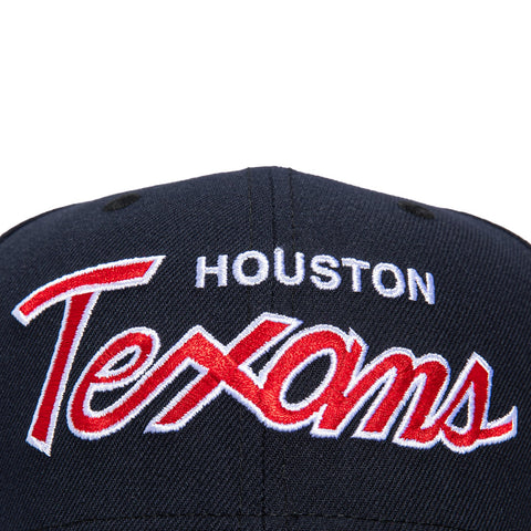 970 TEXANS SCRIPT NVY New Era