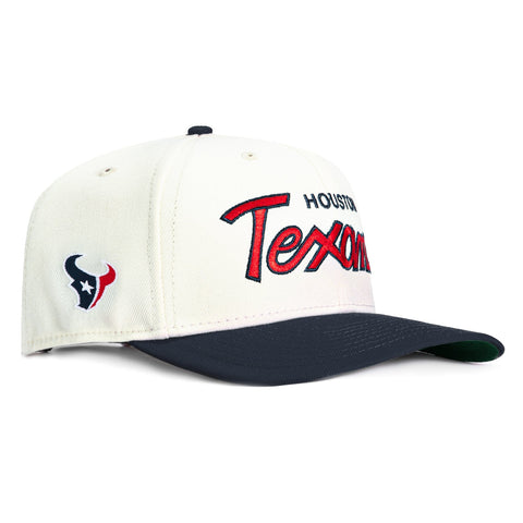 970 TEXANS SCRIPT 2T WHT/NVY New Era