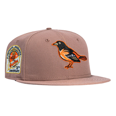 New Era 59Fifty Sakura Baltimore Orioles 1984 World Series Champions Patch Hat - Muave New Era