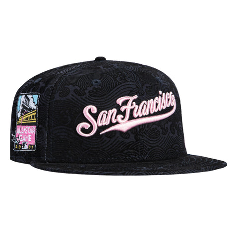 New Era 59Fifty Sakura San Francisco Giants 2007 All Star Game Patch Script Hat - Navy New Era