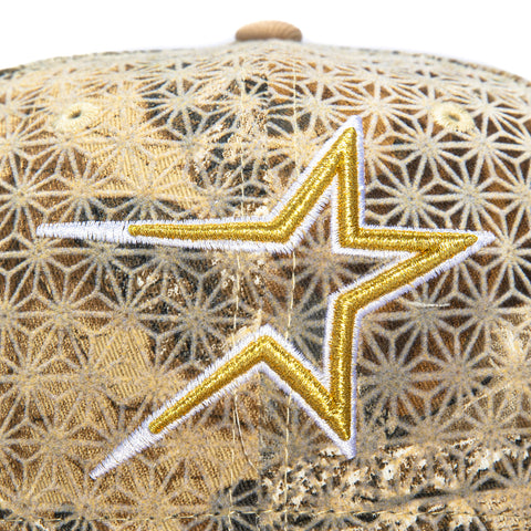 New Era 59Fifty Sakura Houston Astros 35th Anniversary Patch Hat - Realtree, Tan New Era