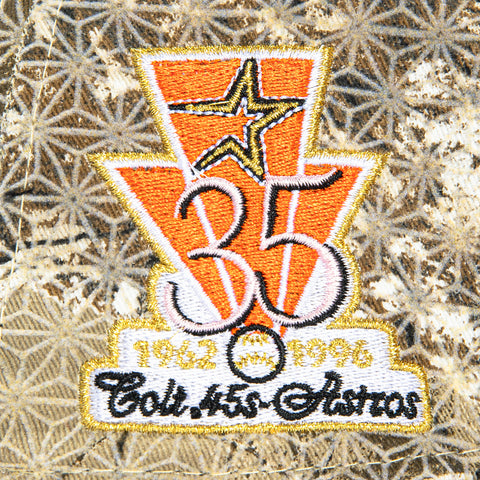 New Era 59Fifty Sakura Houston Astros 35th Anniversary Patch Hat - Realtree, Tan New Era